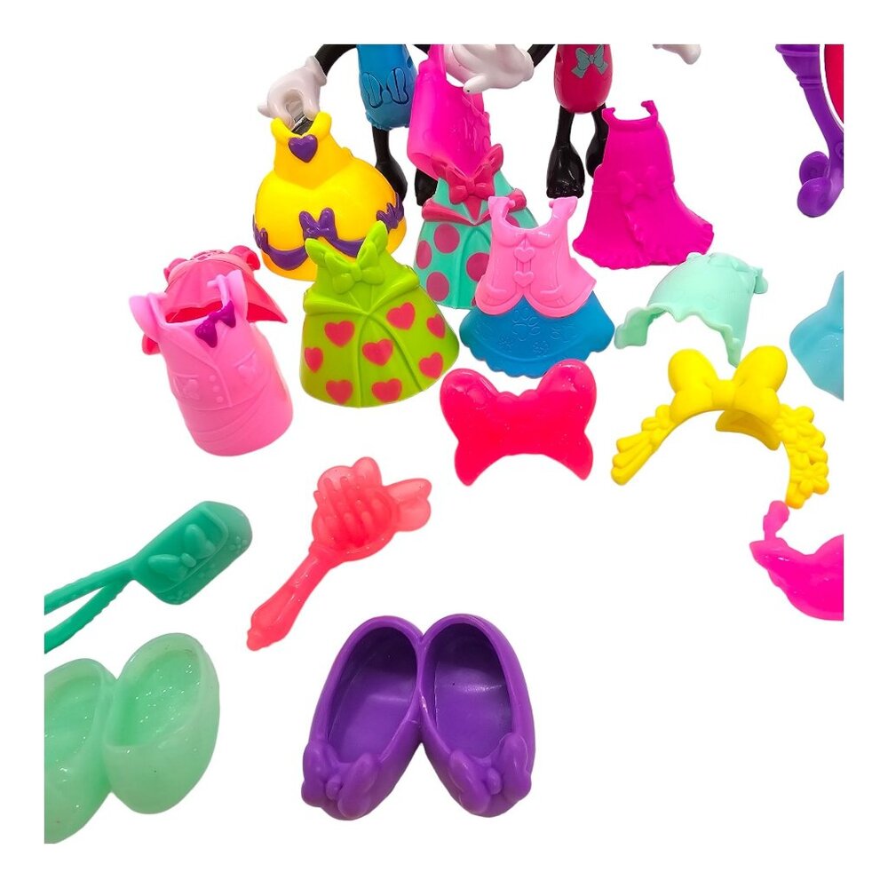 Mattel Minnie Mouse Doll Snap N Style Posable Dress Up Bow-tique Play Set of 27 - Picture 4 of 6